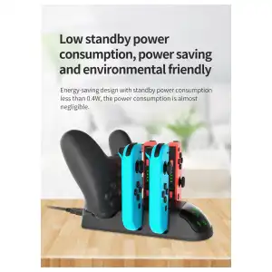 Base de Carga de JoyCons + Mando Pro miniatura 7