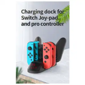 Base de Carga de JoyCons + Mando Pro miniatura 6